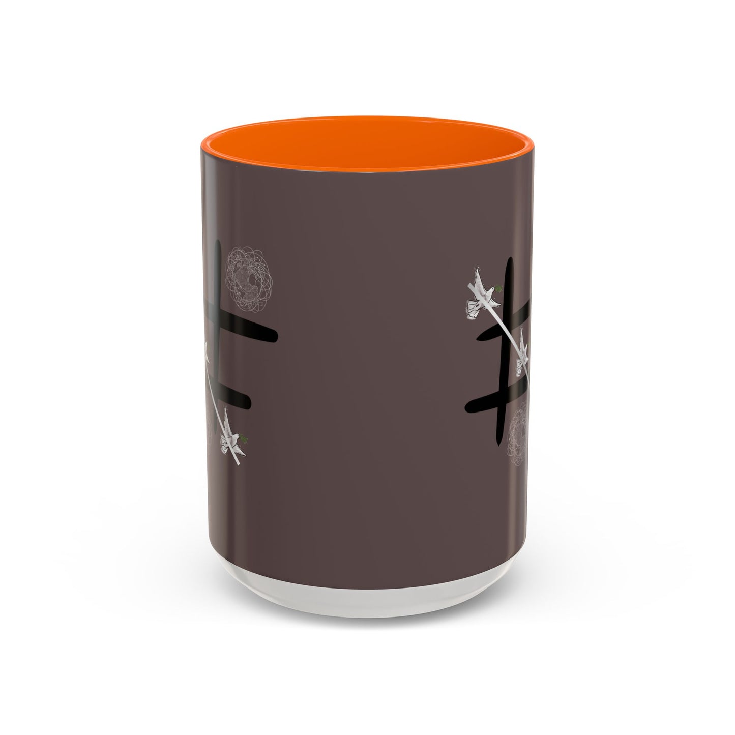 Peace Wins Ceramic Coffee Cup Peace/War design (11/15oz)