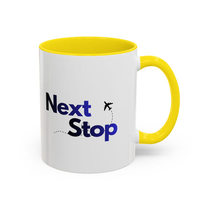 Next Stop Travel Ceramic Coffee Mug Gradient Navy (11oz)