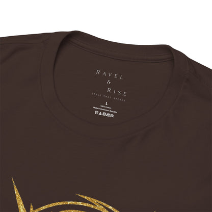 'Tornado Energy' Gold Storm Logo Graphic Tee