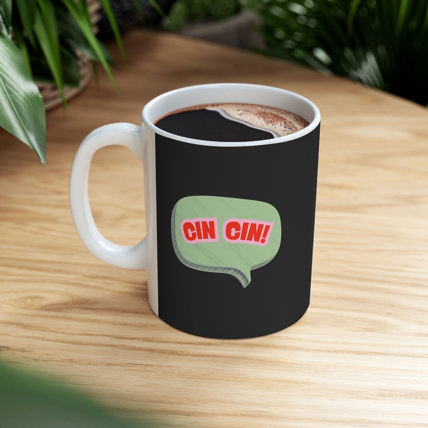 Cin Cin! Retro Bubble Ceramic Mug – 11oz & 15oz