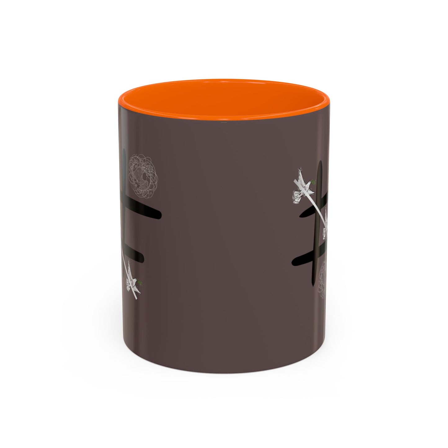 Peace Wins Ceramic Coffee Cup Peace/War design (11/15oz)