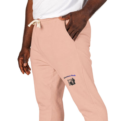 Cream 'Good Intentions' Fleece Sweatpants — Cozy Garment-Dyed Lounge Joggers