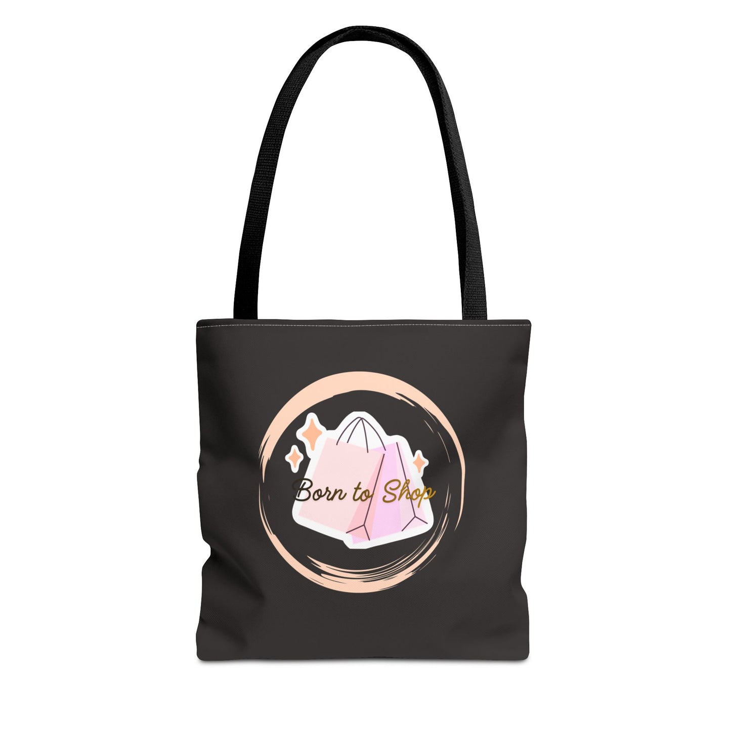 Shopping Tote Bag — "Born to Shop" Graphic Tote