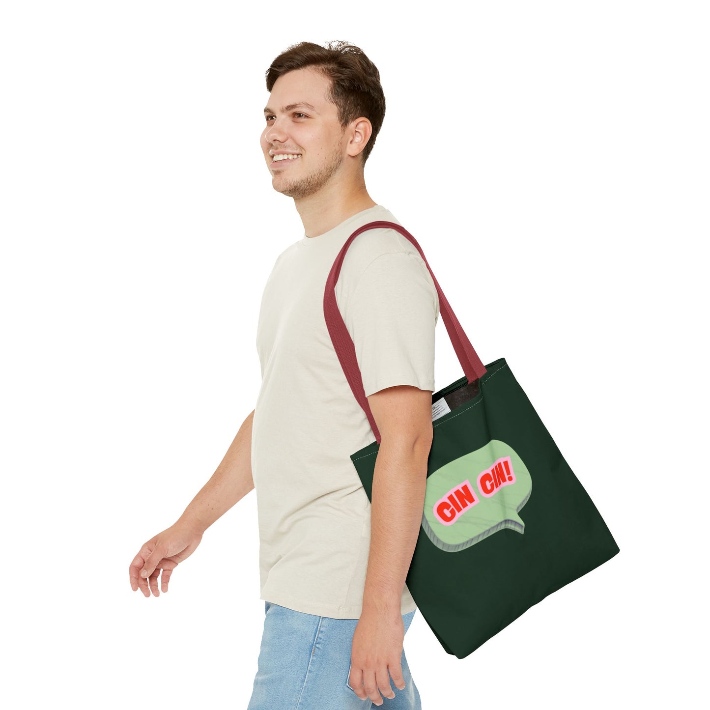Cin Cin! Speech Bubble Cotton Tote Bag