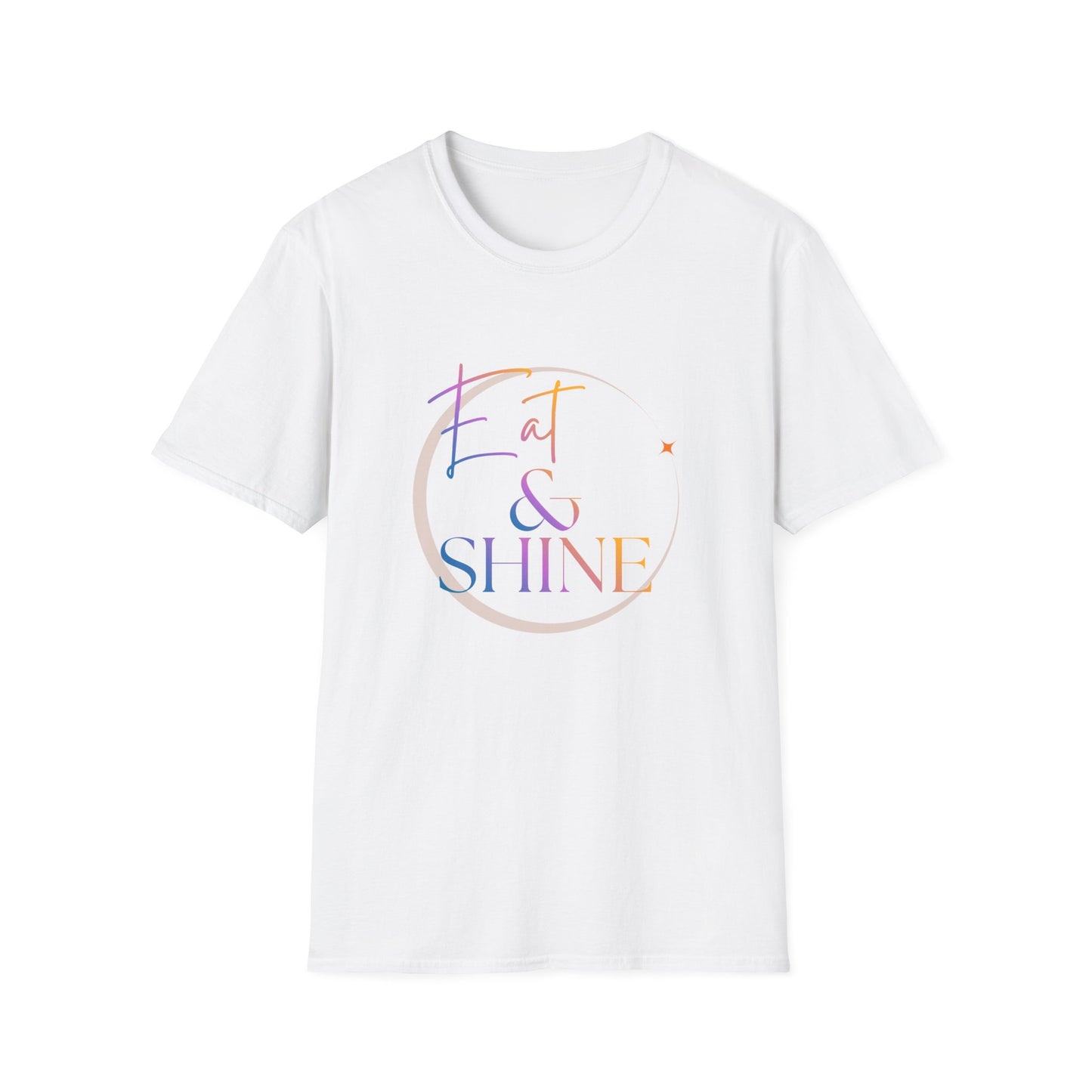 Eat & Shine Pastel Sunrise Inspirational Tee