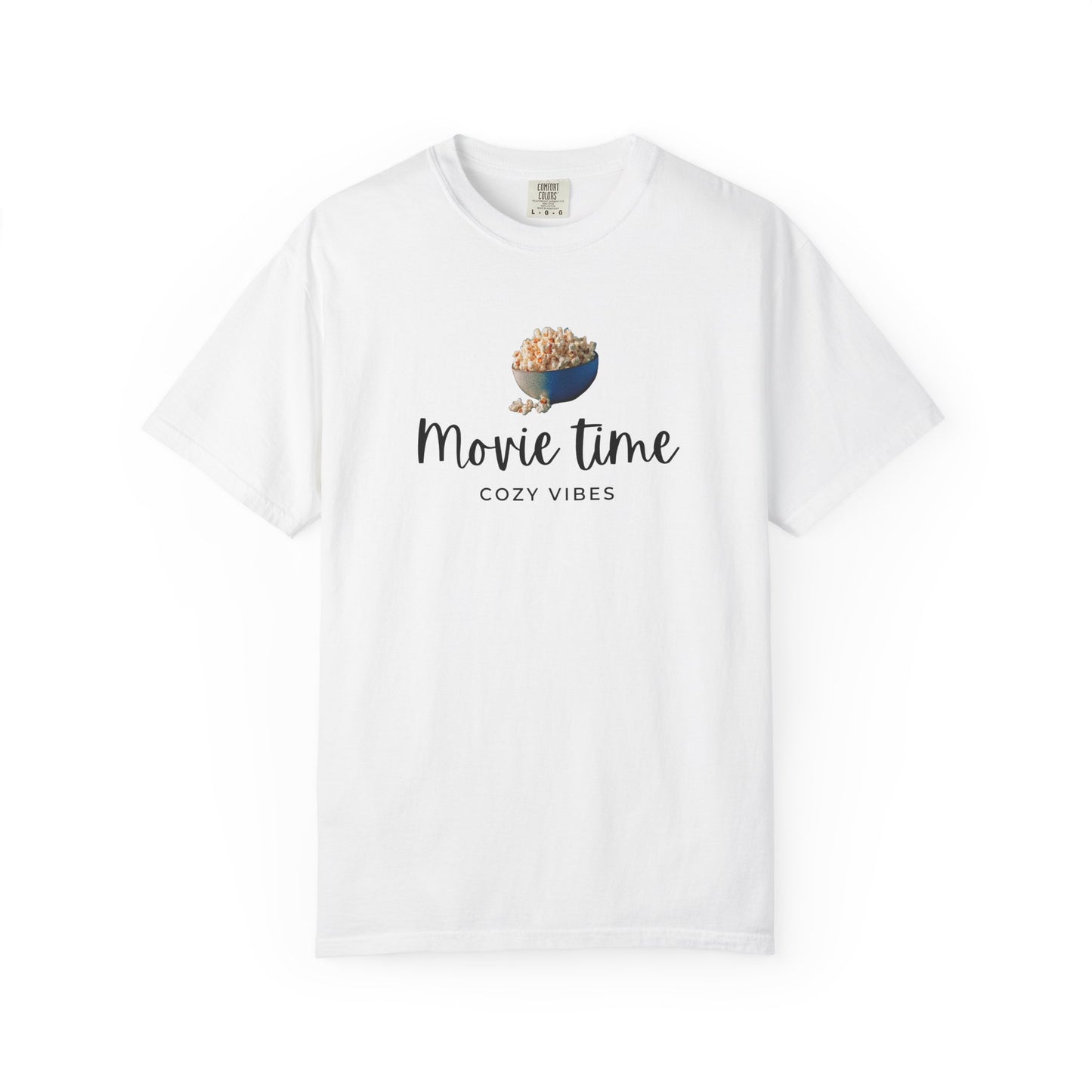 Movie Time T-Shirt – Cozy Vibes Popcorn Graphic Tee