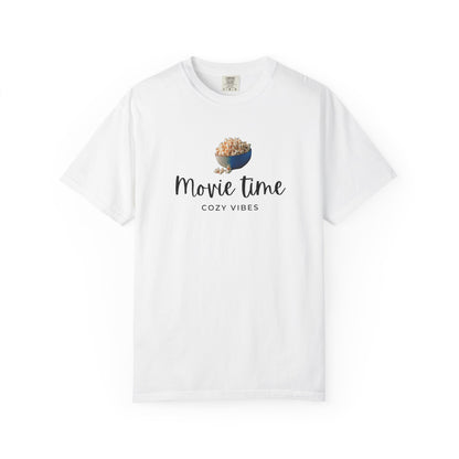 Movie Time T-Shirt – Cozy Vibes Popcorn Graphic Tee