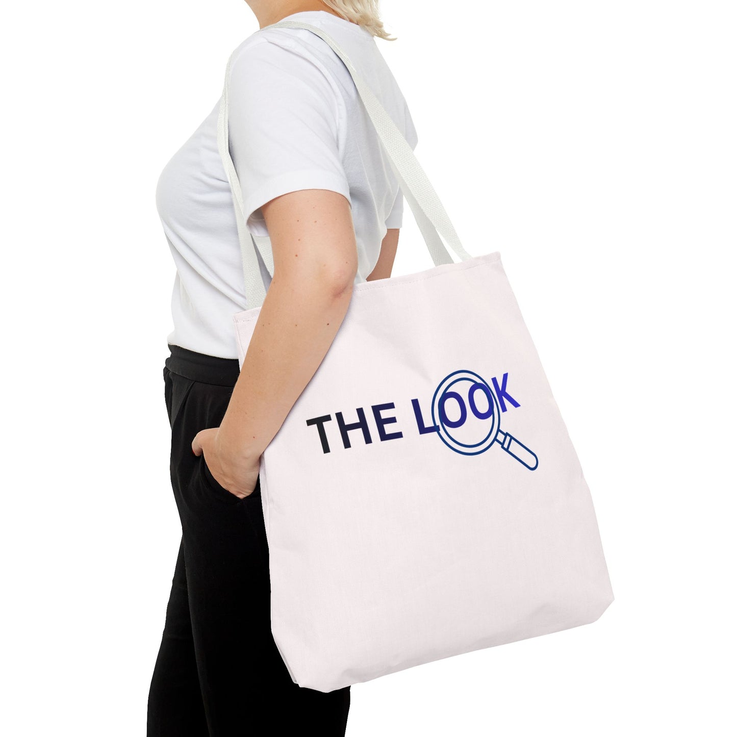 The Look Tote Magnifying Glass Logo Canvas Bag