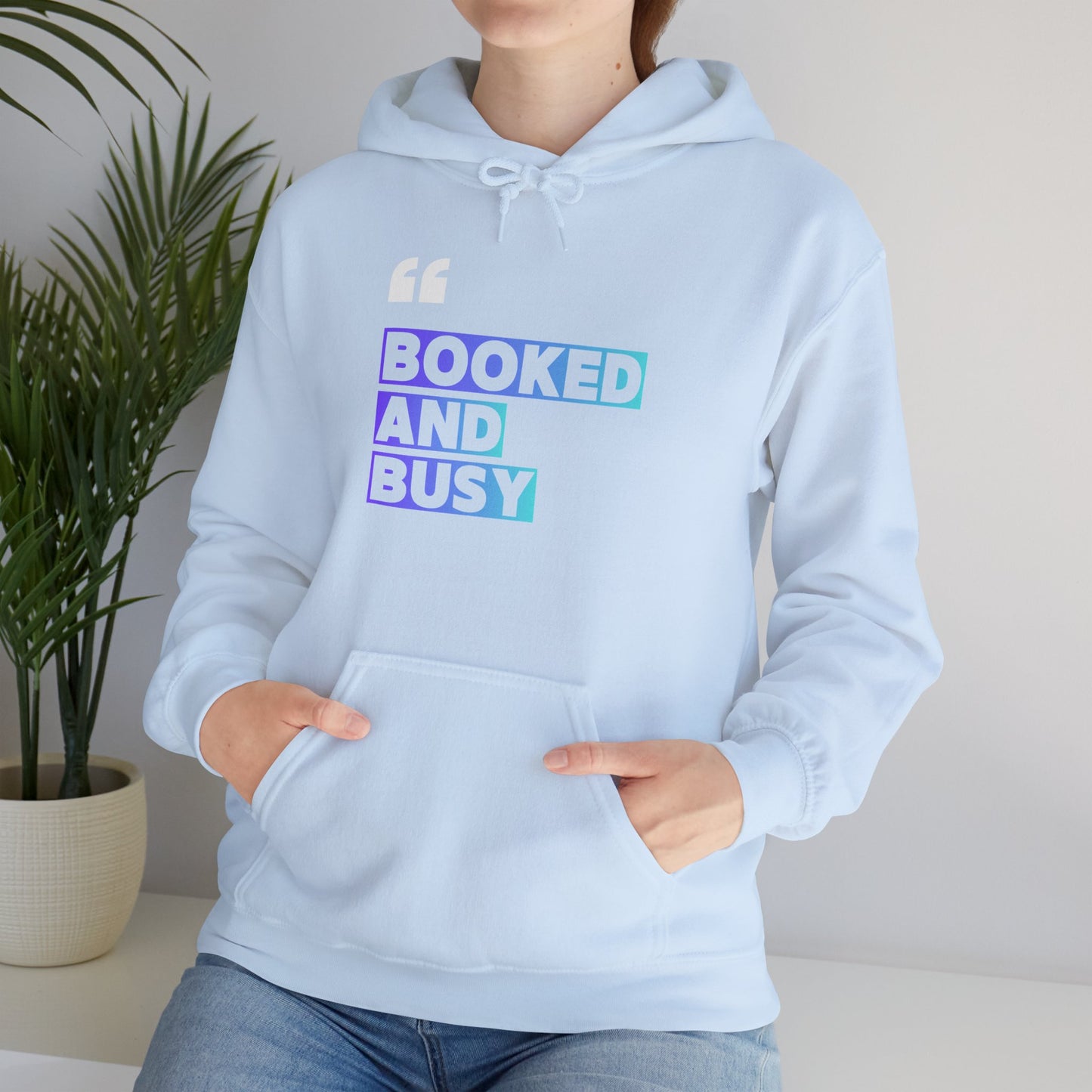 "Booked and Busy" Graphic Pullover for Readers & Creatives