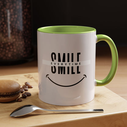Smile Everytime Accent Coffee Mug