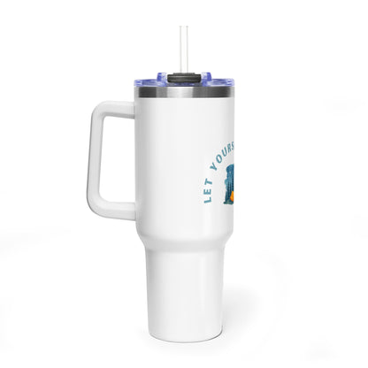 40oz Camping Travel Tumbler – "Let Yourself Go" Vacuum Insulated Stainless Steel Mug