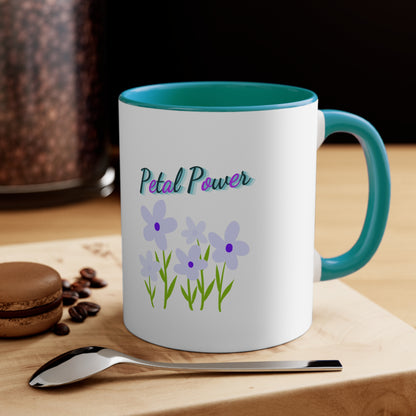 Petal Power Floral - Accent Coffee Mug (11 oz.)