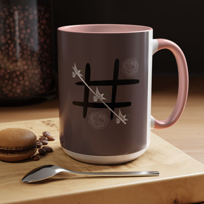 Peace Wins Ceramic Coffee Cup Peace/War design (11/15oz)