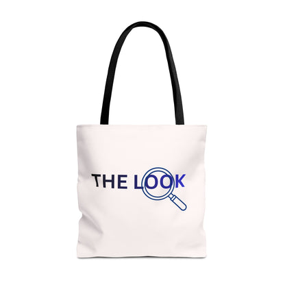 The Look Tote Magnifying Glass Logo Canvas Bag