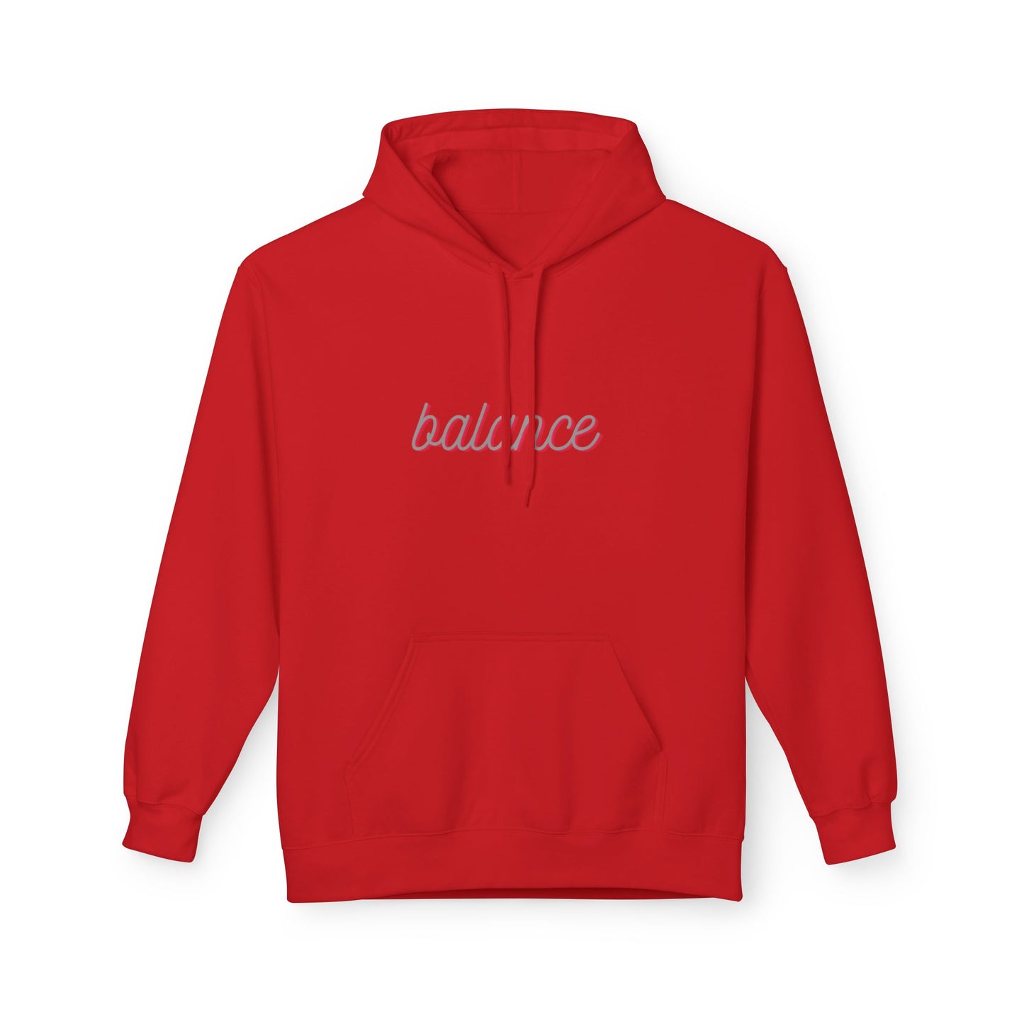Balance Script Hoodie Typography Pullover