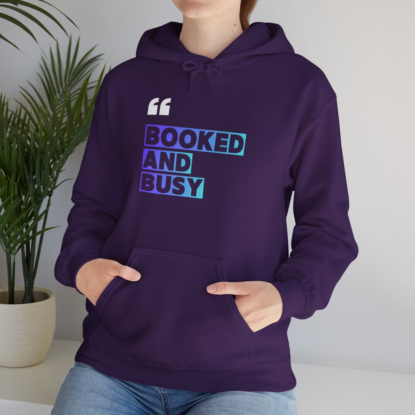 "Booked and Busy" Graphic Pullover for Readers & Creatives