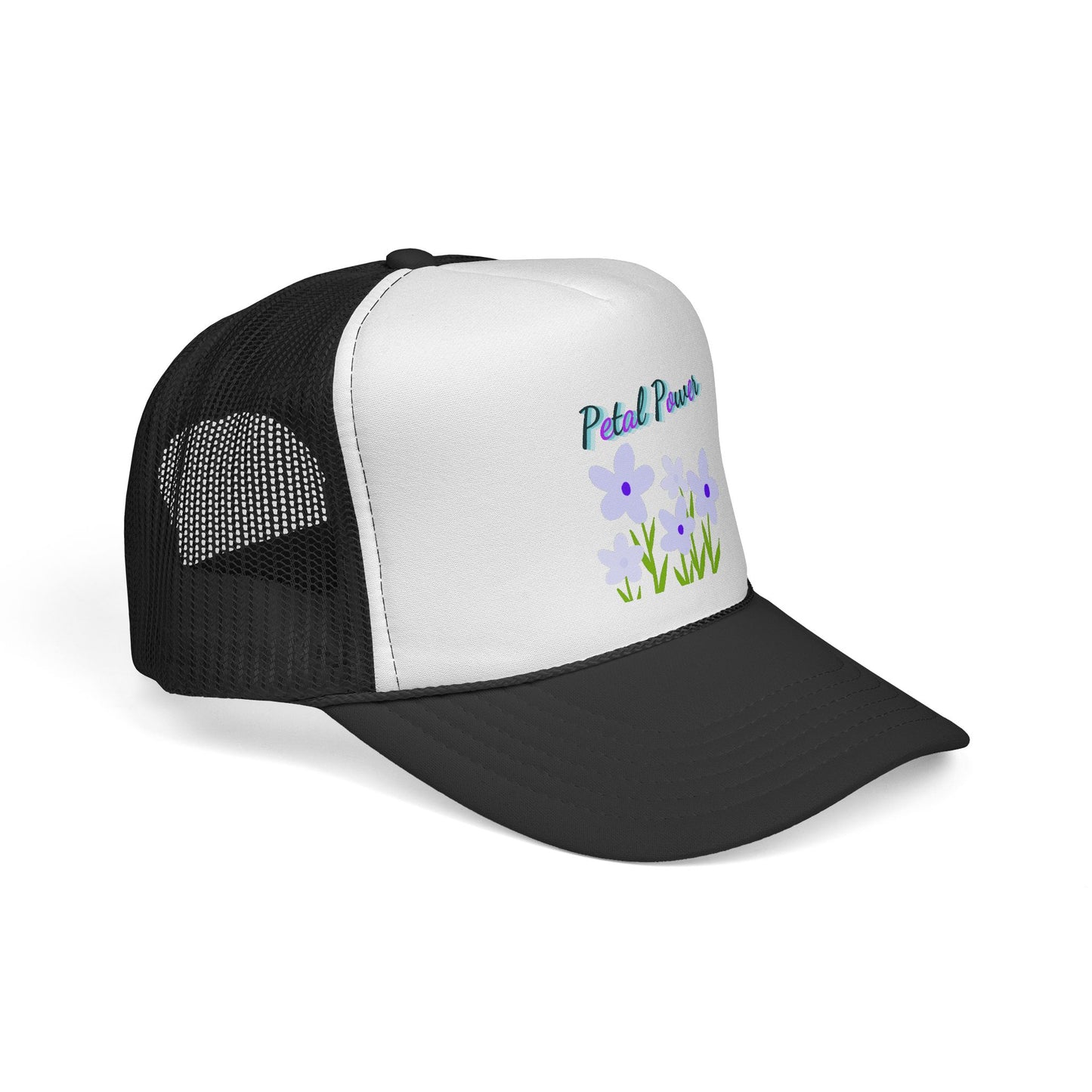 Petal Power Cap with Purple Flowers