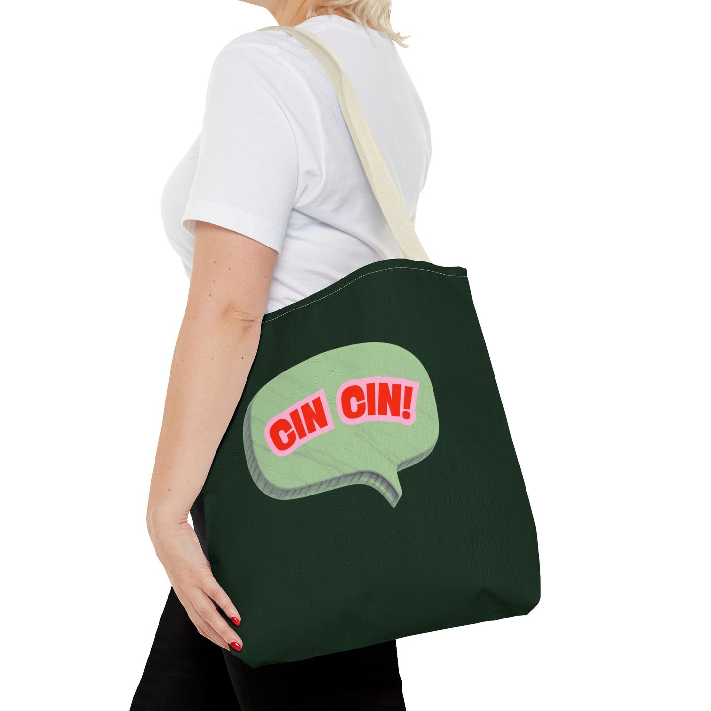 Cin Cin! Speech Bubble Cotton Tote Bag