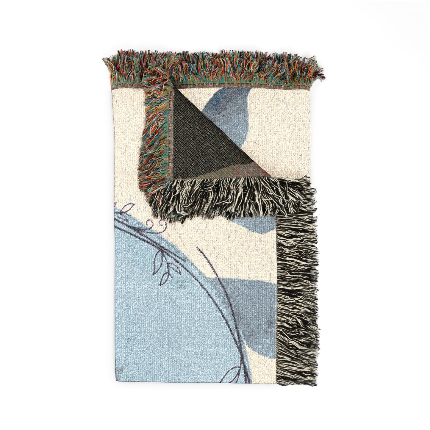 Woven Earth Moon Globe Throw Blanket