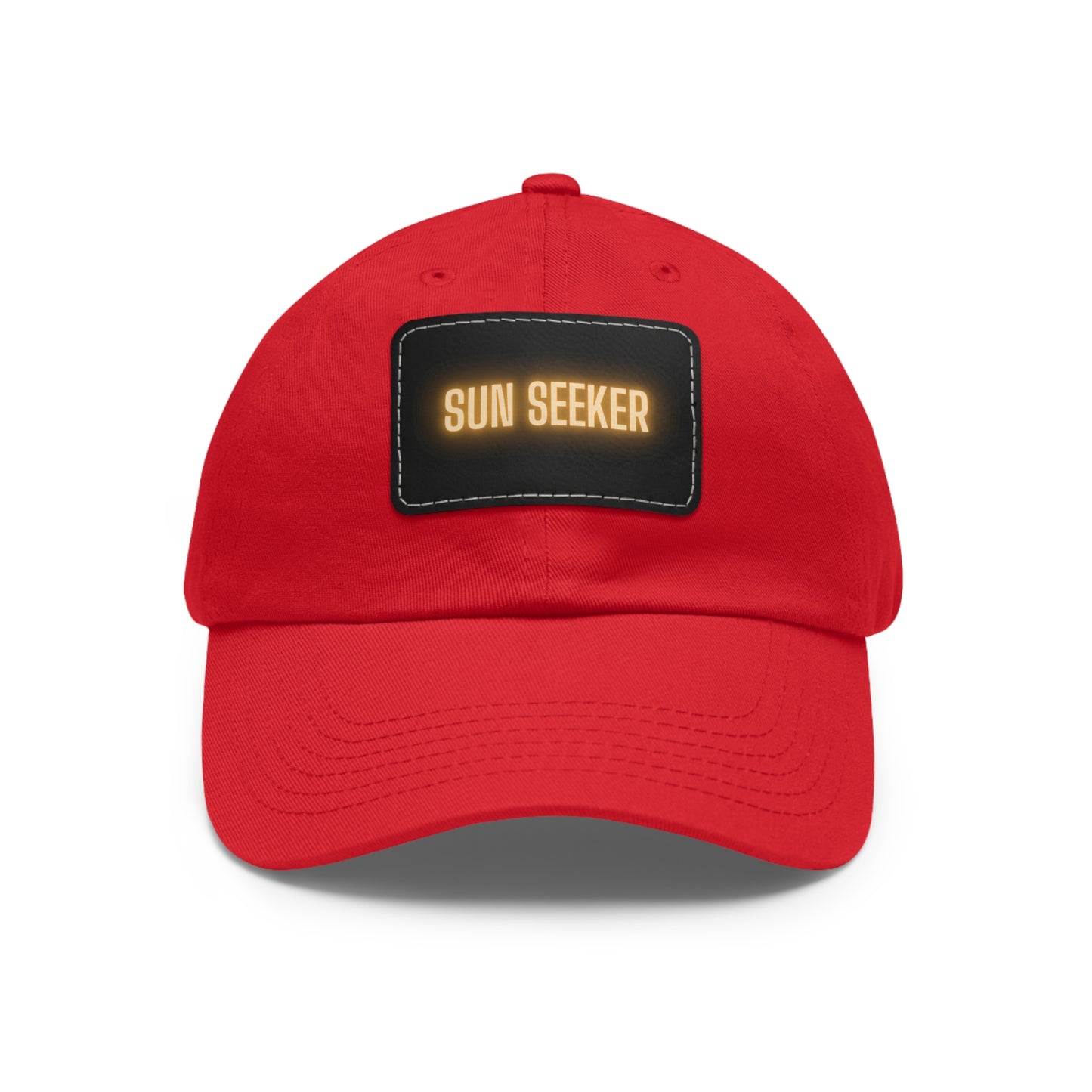 Sun Seeker Leather Patch Dad Hat