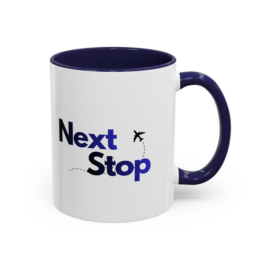 Next Stop Travel Ceramic Coffee Mug Gradient Navy (11oz)