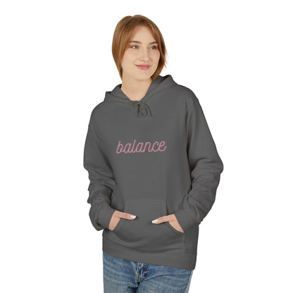 Balance Script Hoodie Typography Pullover