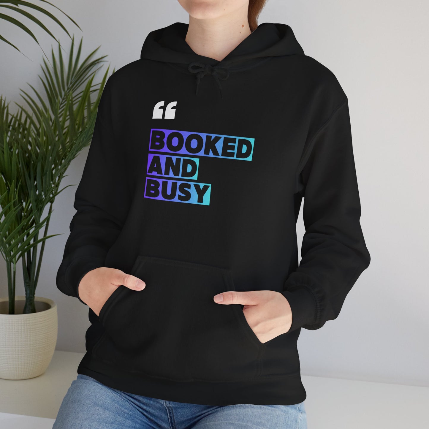 "Booked and Busy" Graphic Pullover for Readers & Creatives