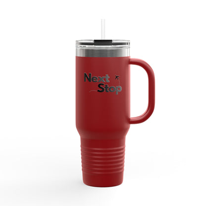 "Next Stop" Insulated Tumbler for Commuters & Travelers (40oz)