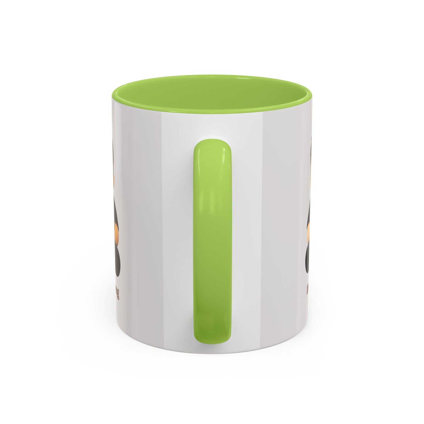 Accent Coffee Mug — 'Start Strong' Motivational Character Coffee Mug