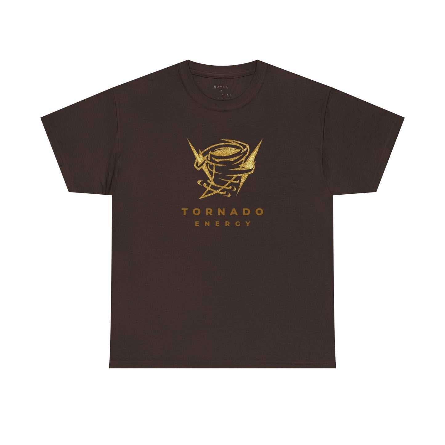 'Tornado Energy' Gold Storm Logo Graphic Tee