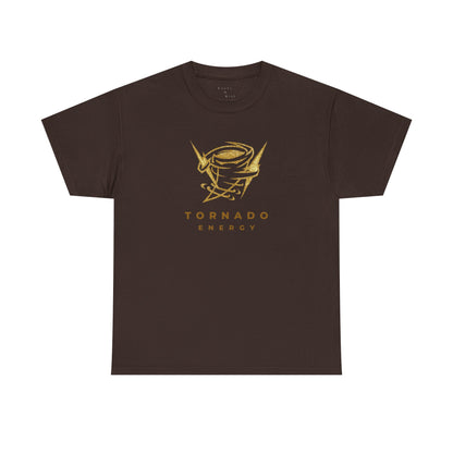 'Tornado Energy' Gold Storm Logo Graphic Tee