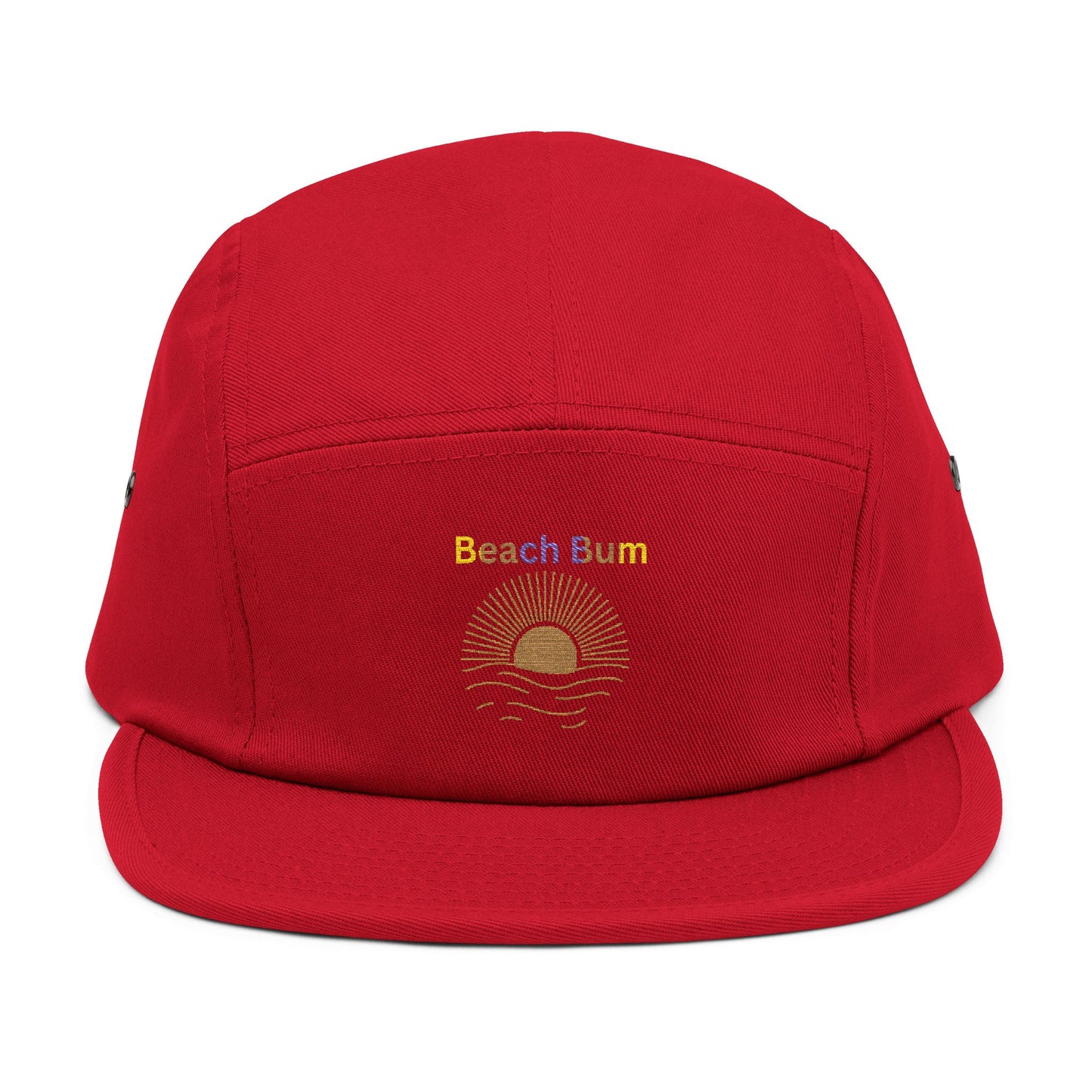 Embroidered 'Beach Bum' 5-Panel Cap