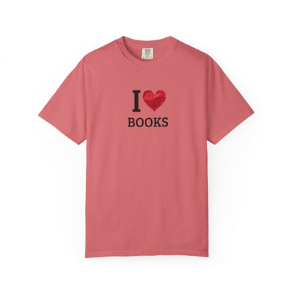 I Love Books T-Shirt — Vintage Love Books Tee for Readers & Book Lovers