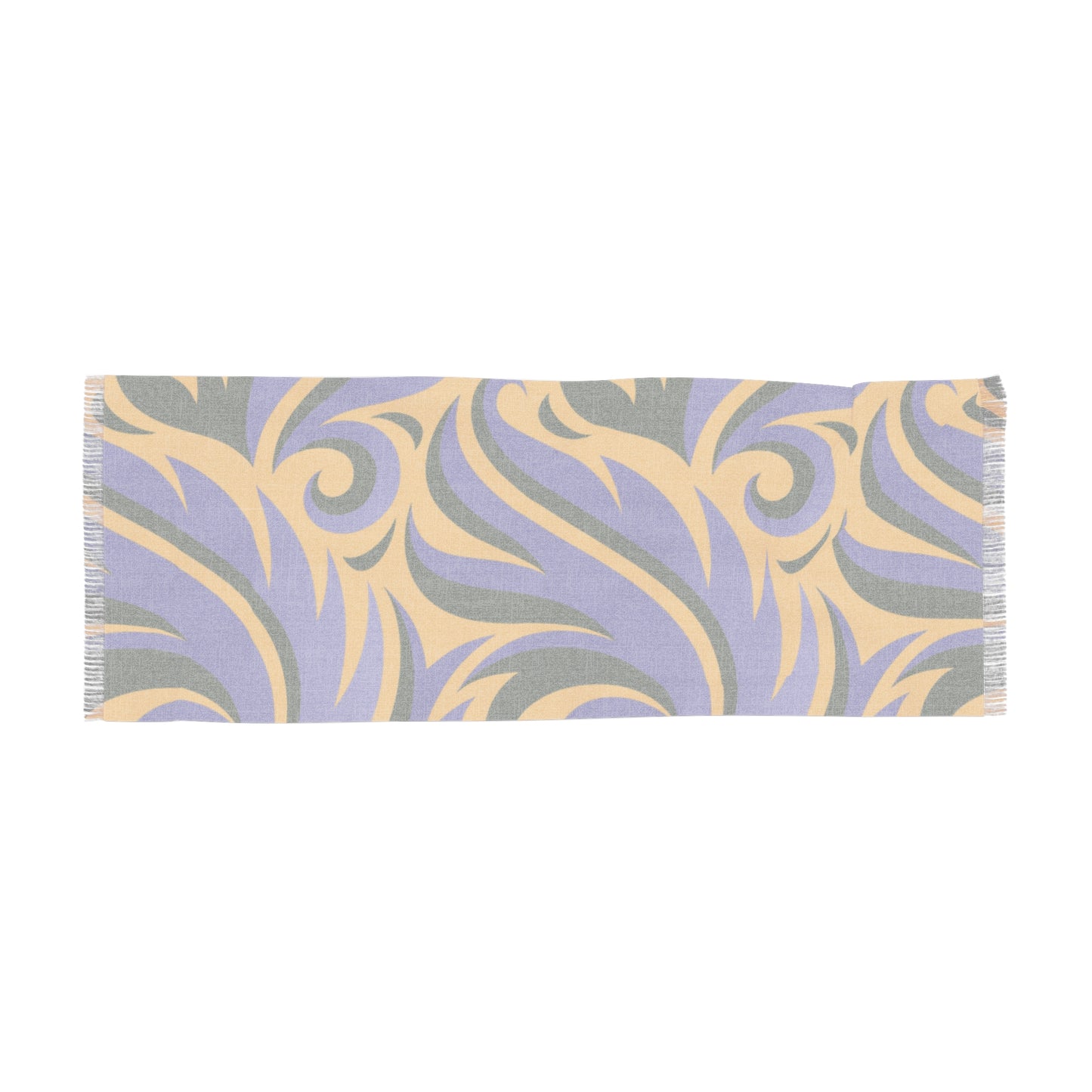 Purple Swirl , Gold Decorative Fashion Scarf