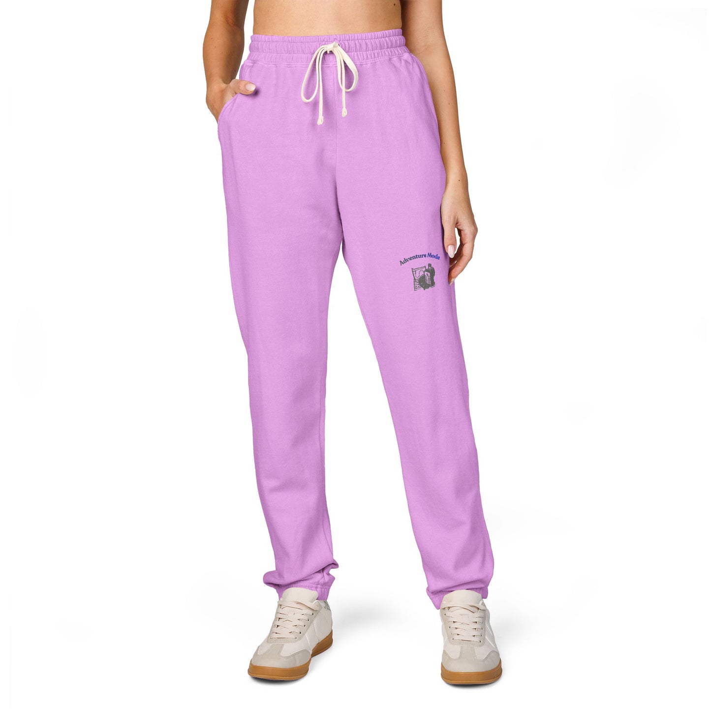 Cream 'Good Intentions' Fleece Sweatpants — Cozy Garment-Dyed Lounge Joggers