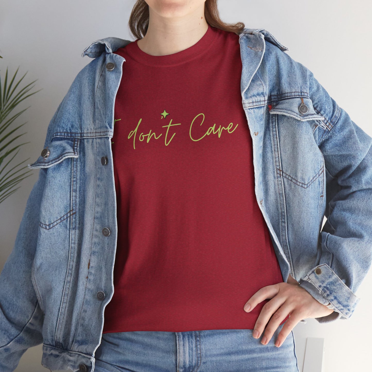 I don't Care Unisex Heavy Cotton Tee