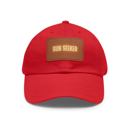 Sun Seeker Leather Patch Dad Hat