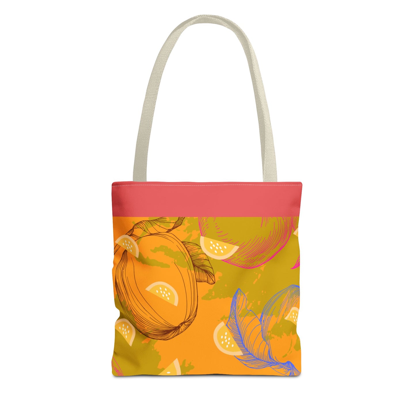Bright Orange Lemon Sun Tote Bag