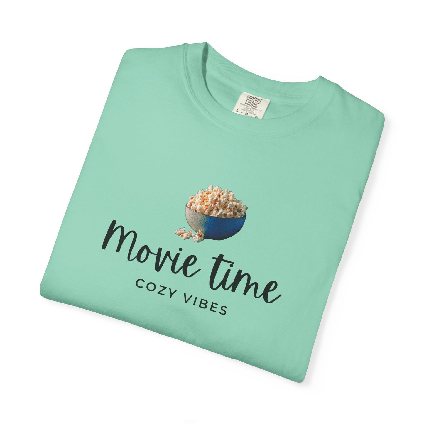 Movie Time T-Shirt – Cozy Vibes Popcorn Graphic Tee