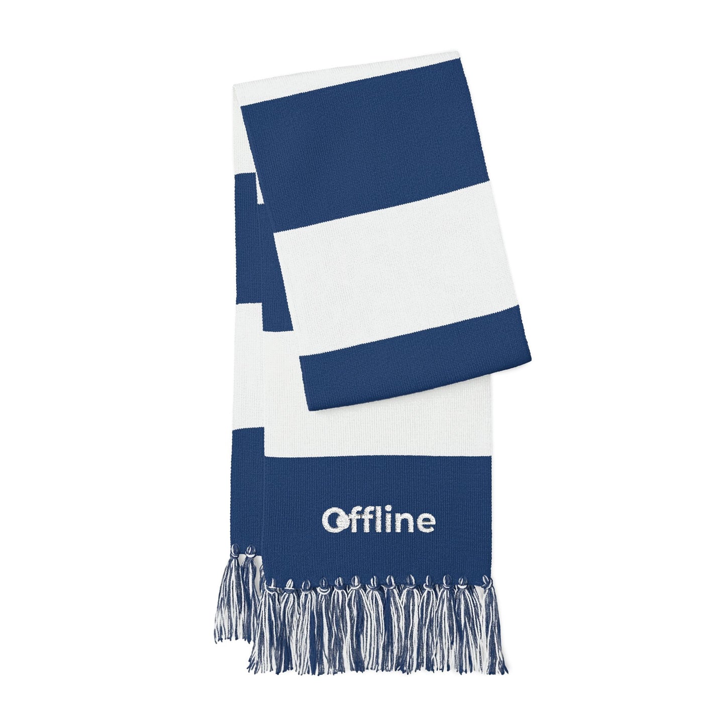 Embroidered 'Offline' Spectator Scarf