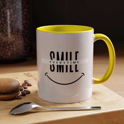 Smile Everytime Accent Coffee Mug