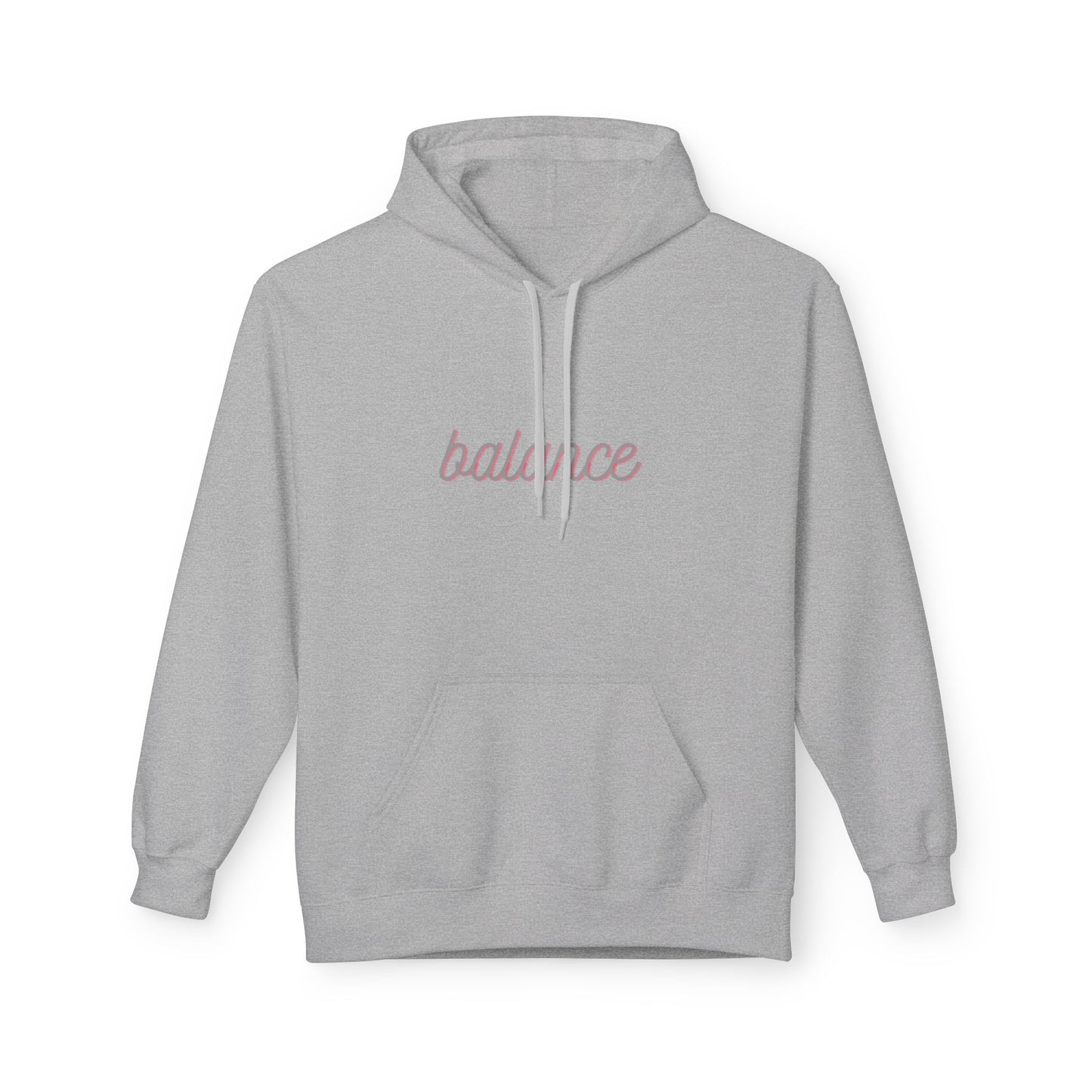Balance Script Hoodie Typography Pullover