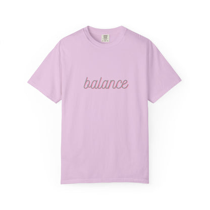 Balance Tee — Minimalist Inspirational  T-Shirt  'balance' Text