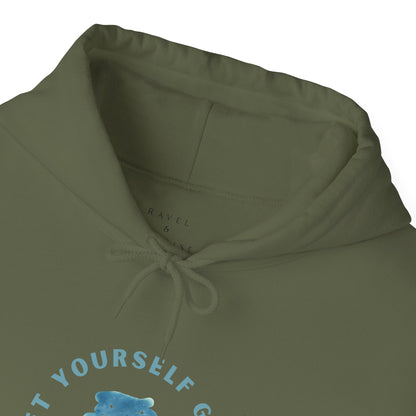 Let Yourself Grow Hoodie — Botanical Plant Graphic Hooded Sweatshirt