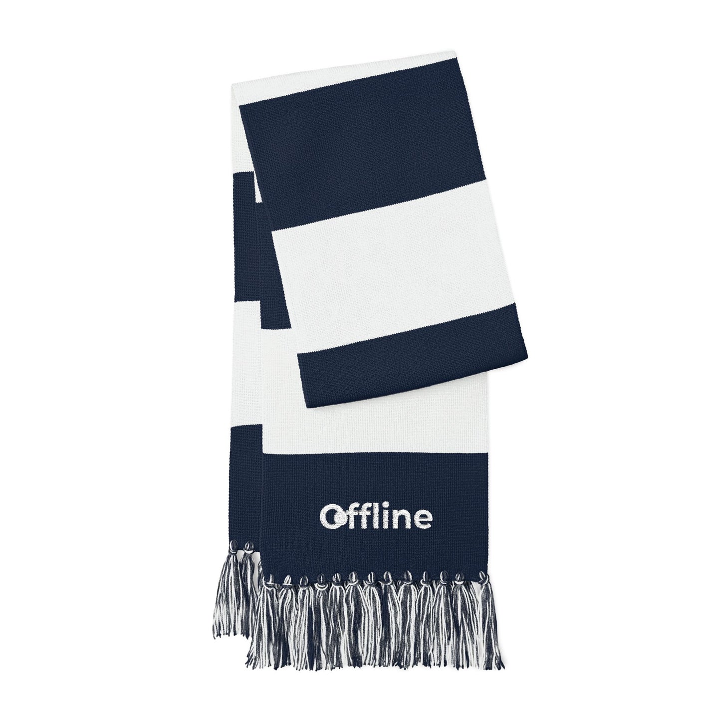 Embroidered 'Offline' Spectator Scarf