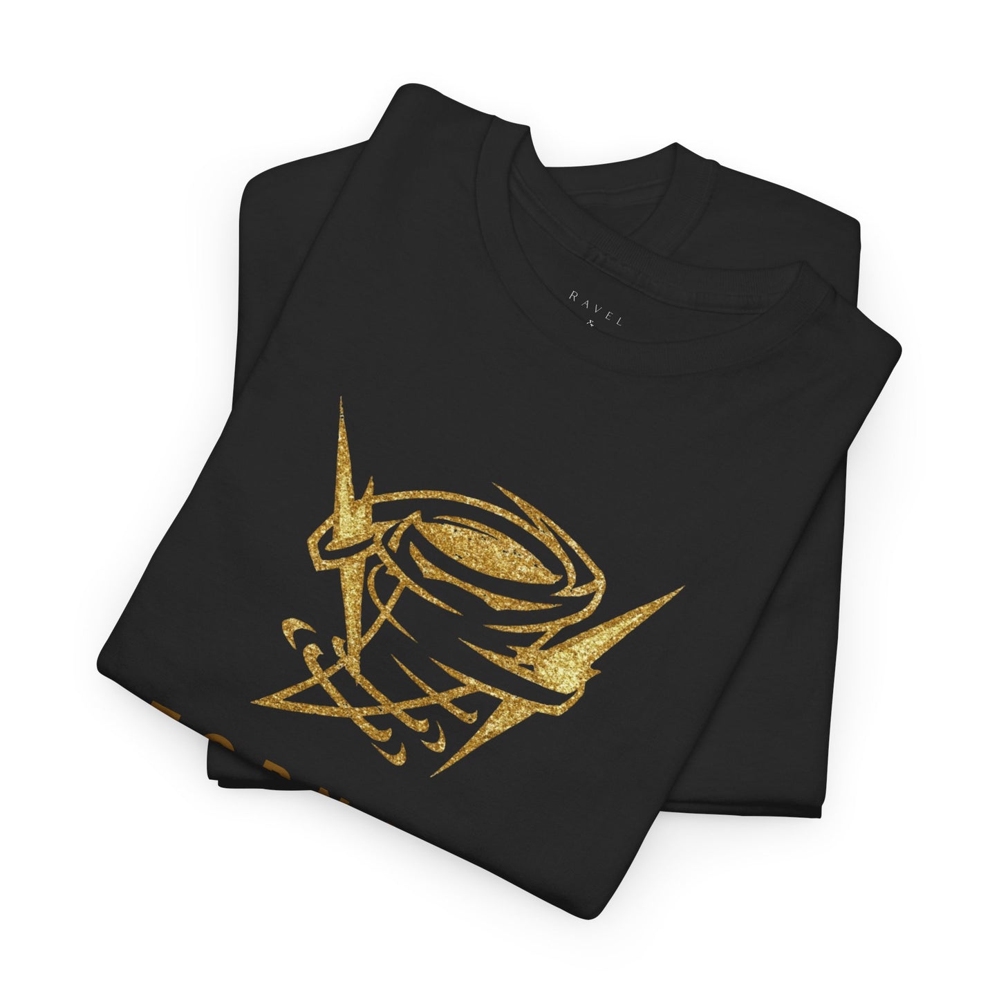 'Tornado Energy' Gold Storm Logo Graphic Tee