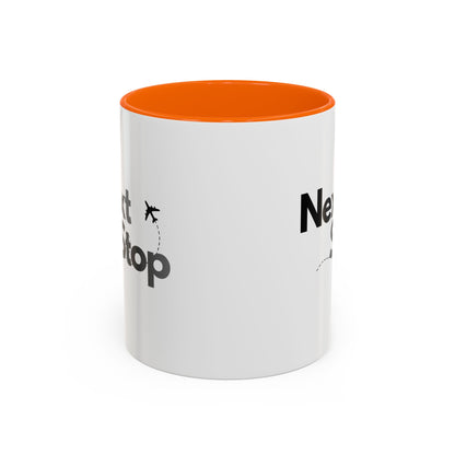 Next Stop Travel Accent Coffee Mug (11oz)