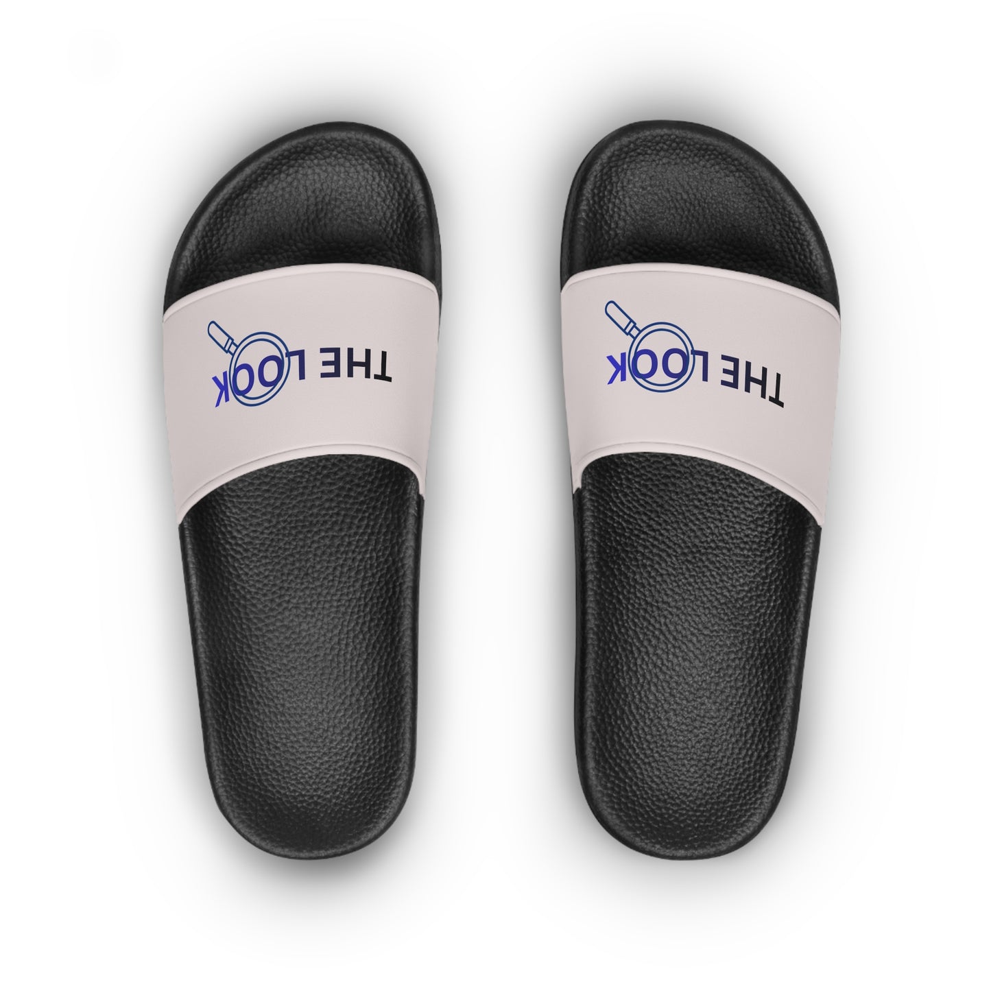 Slide Sandals — "THE LOOK" Logo Pool Slides for Women