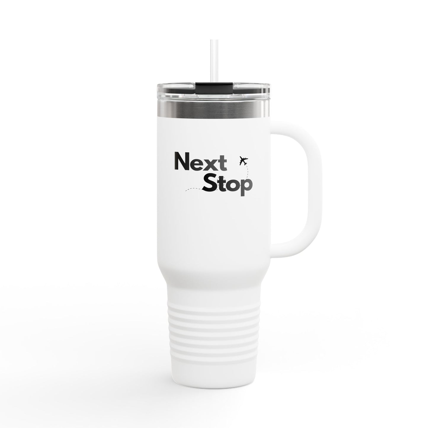 "Next Stop" Insulated Tumbler for Commuters & Travelers (40oz)