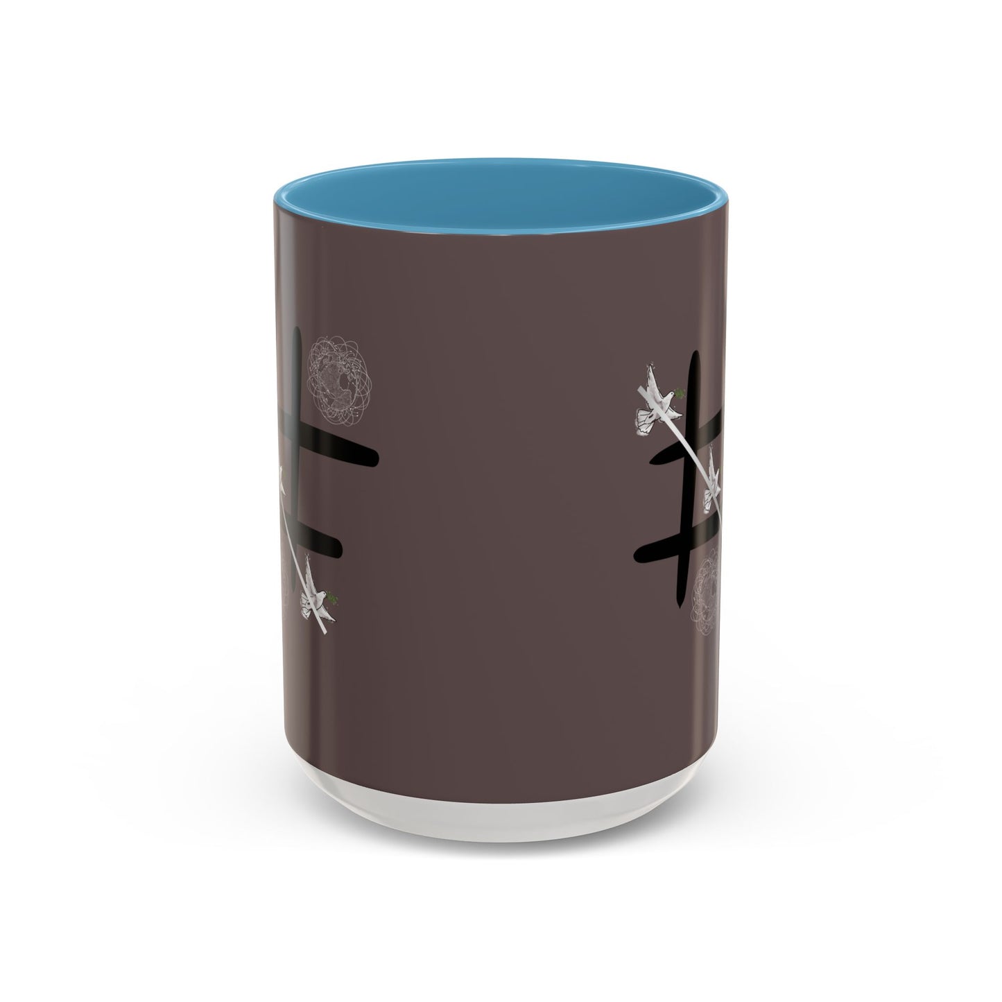 Peace Wins Ceramic Coffee Cup Peace/War design (11/15oz)